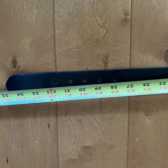 Cherokee genuine Italian leather belt size medium 34 Brass buckle black - Picture 12 of 12